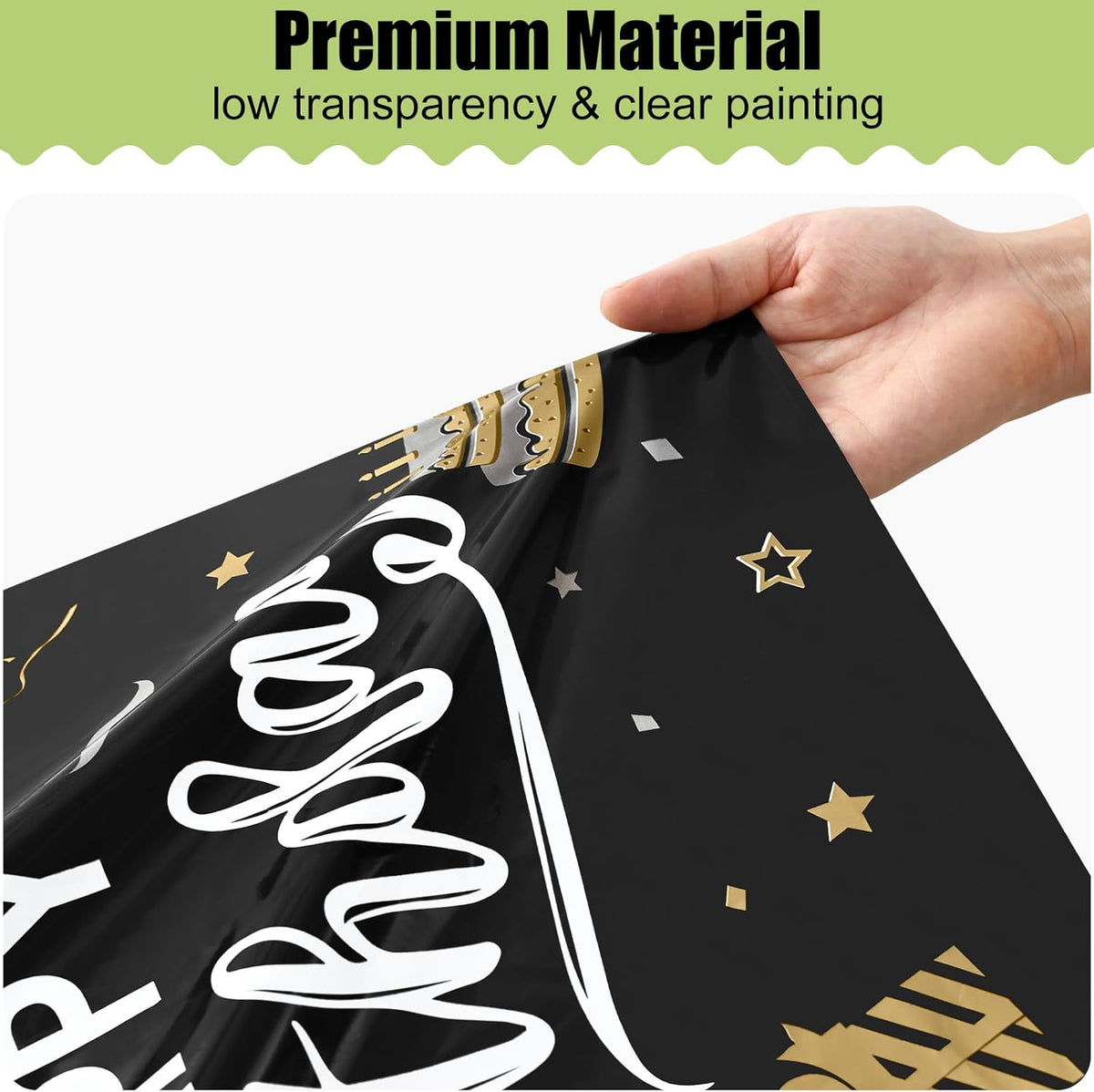 decorUhome Disposable Halloween Tablecloth - 6 Pack, Happy Birthday