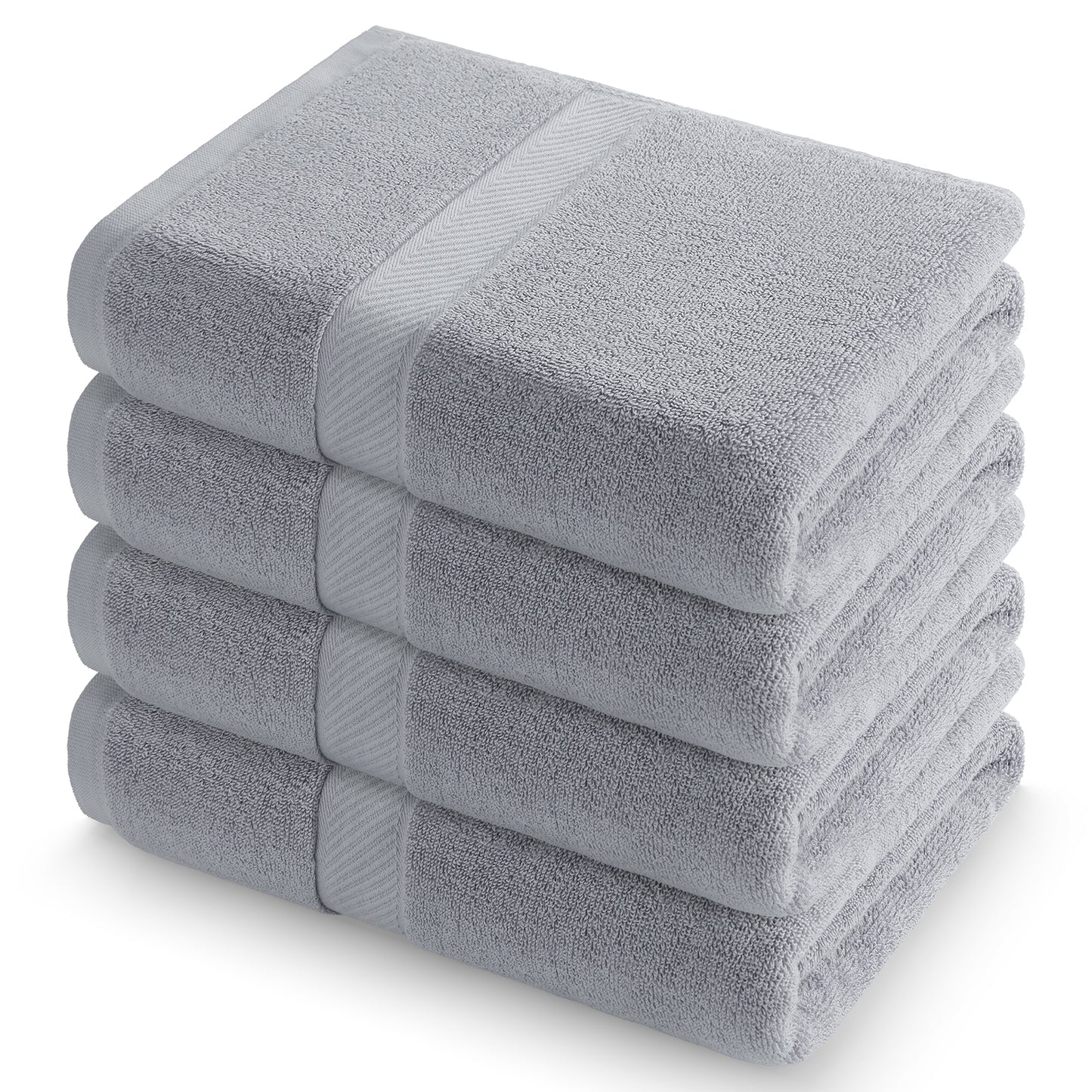 decorUhome Pack of 4 Bath Towels 27 x 55 Inches