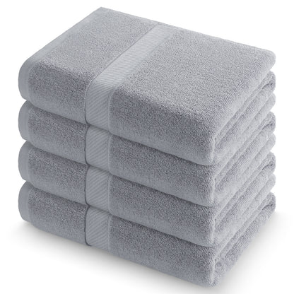 decorUhome Pack of 4 Bath Towels 27 x 55 Inches