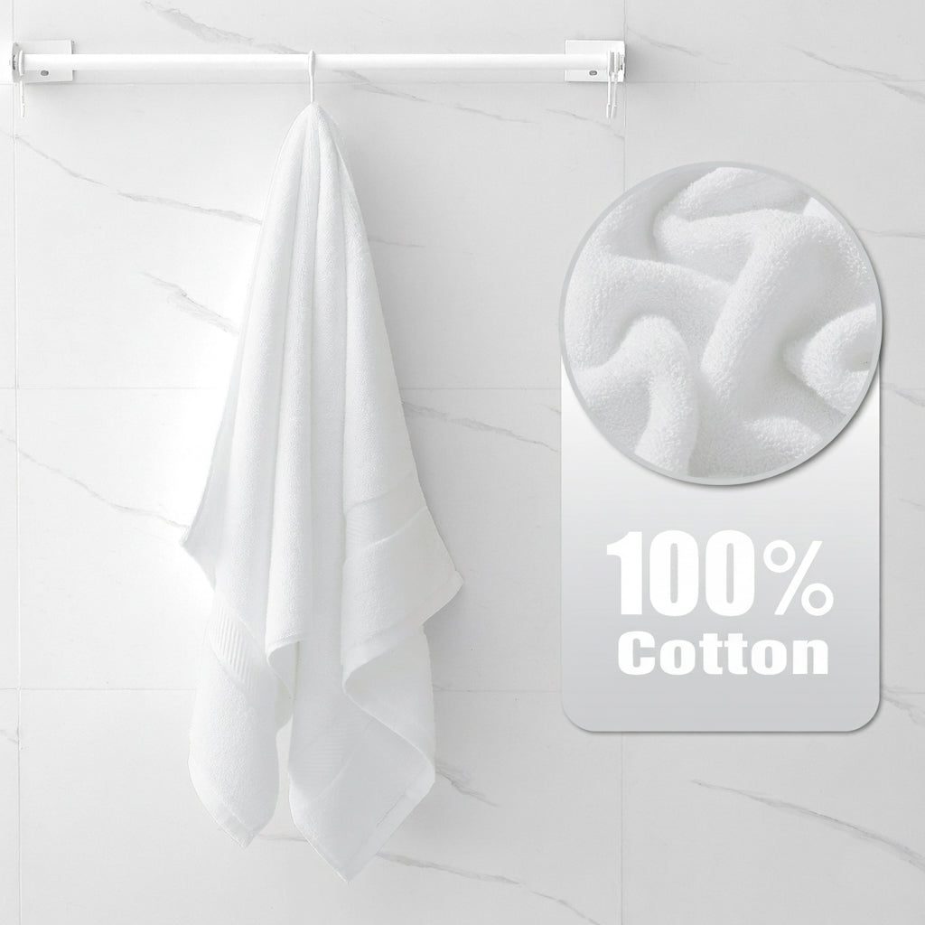decorUhome Pack of 4 Bath Towels 27 x 55 Inches