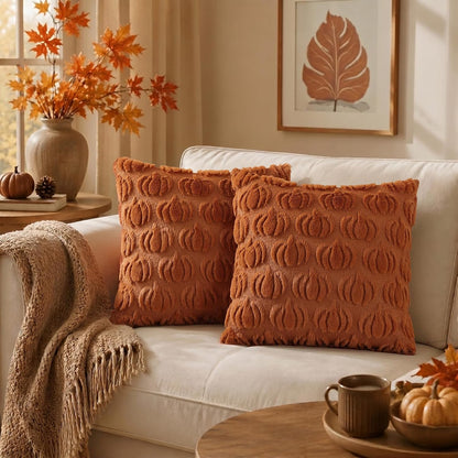 decorUhome Fall Throw Pillow Covers 18x18 Pack of 2,