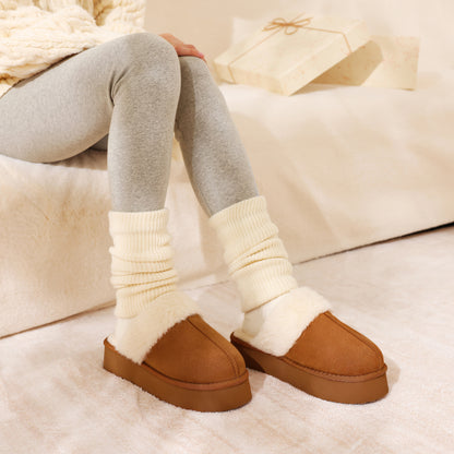 Comwarm Womens Fuzzy Memory Foam Slippers Fluffy Platform Winter House Shoes for Indoor and Outdoor