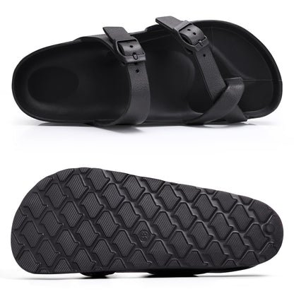 Goosecret Women's Platform Sandals with Arch Support Comfortable Foam Slides Summer Beach Sandals with Adjustable Buckle