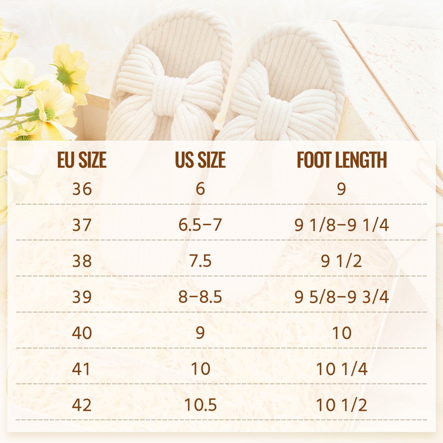 Smile Popcorn Women's Orthotic Arch Support Slippers Soft House Slippers Slides Corduroy Cross Bow House Shoes