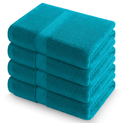 decorUhome Pack of 4 Bath Towels 27 x 55 Inches