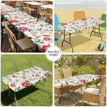 decorUhome Rectangle Spandex Fitted Tablecloth