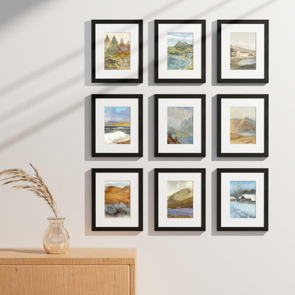 decorUhome 8x10 Black Picture Frame Set of 9