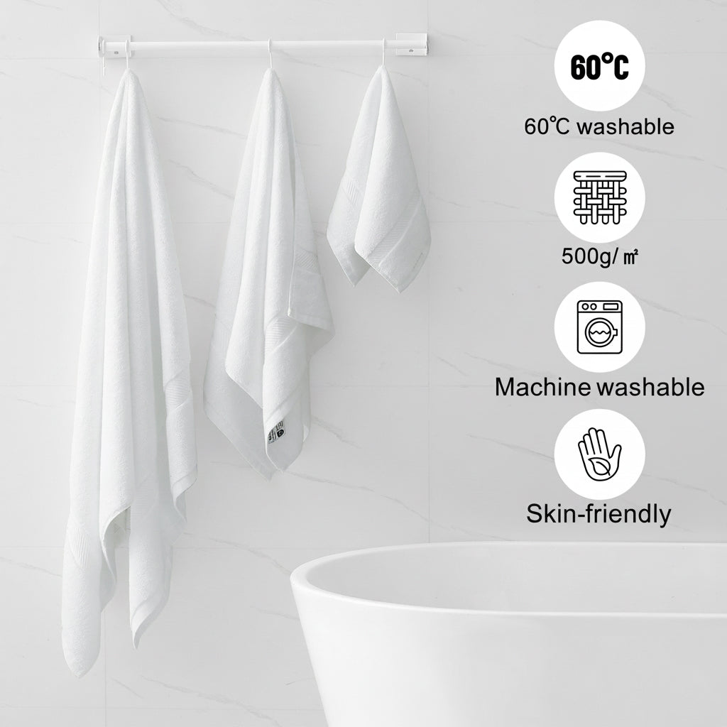 decorUhome Pack of 4 Bath Towels 27 x 55 Inches
