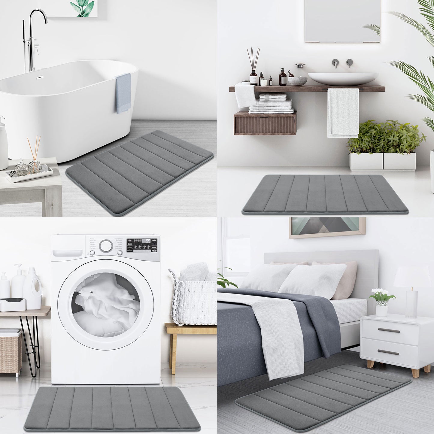 Buganda Memory Foam Bath Mats