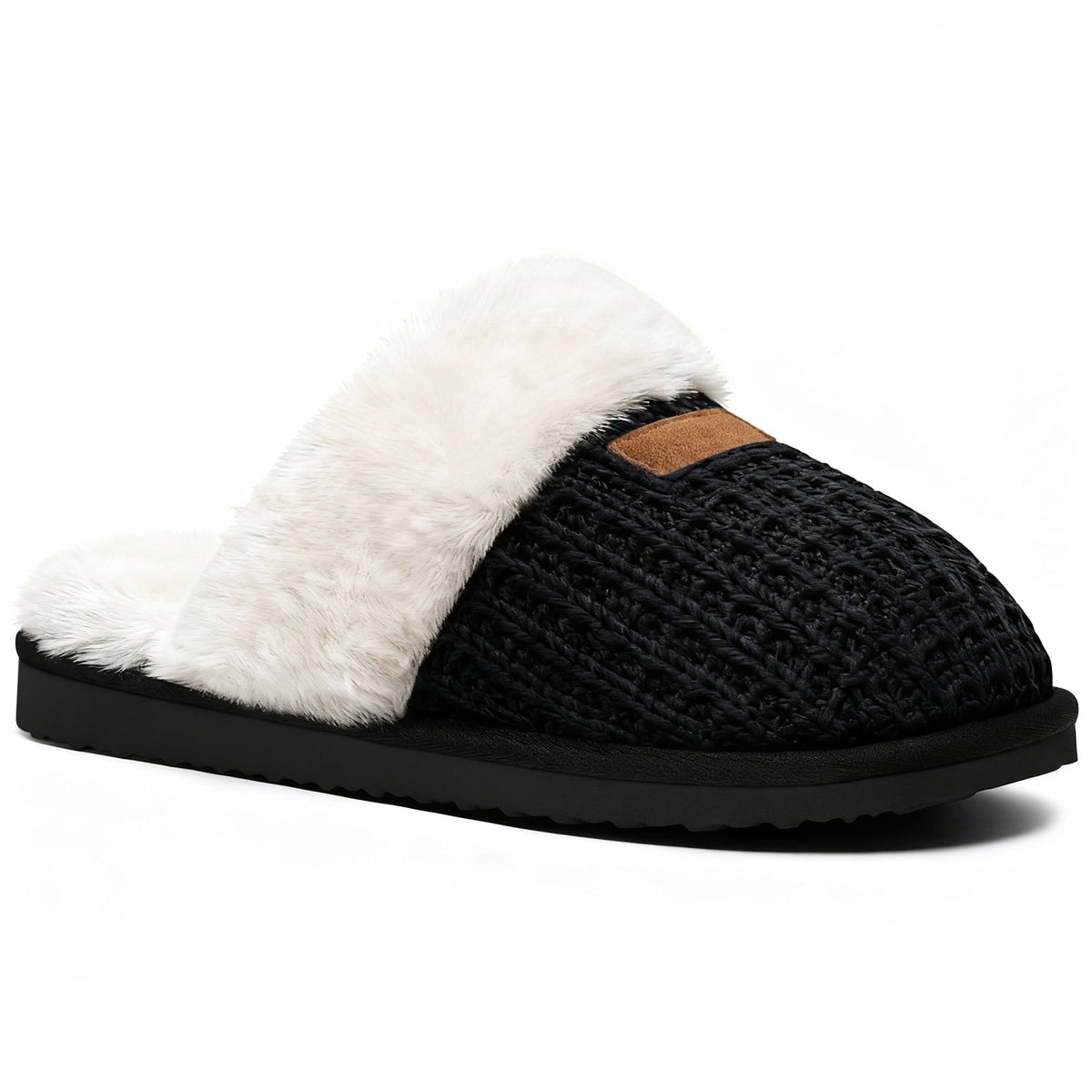 Litfun Fuzzy Slippers for Women Memory Foam Slippers Winter House Shoes Indoor and Outdoor
