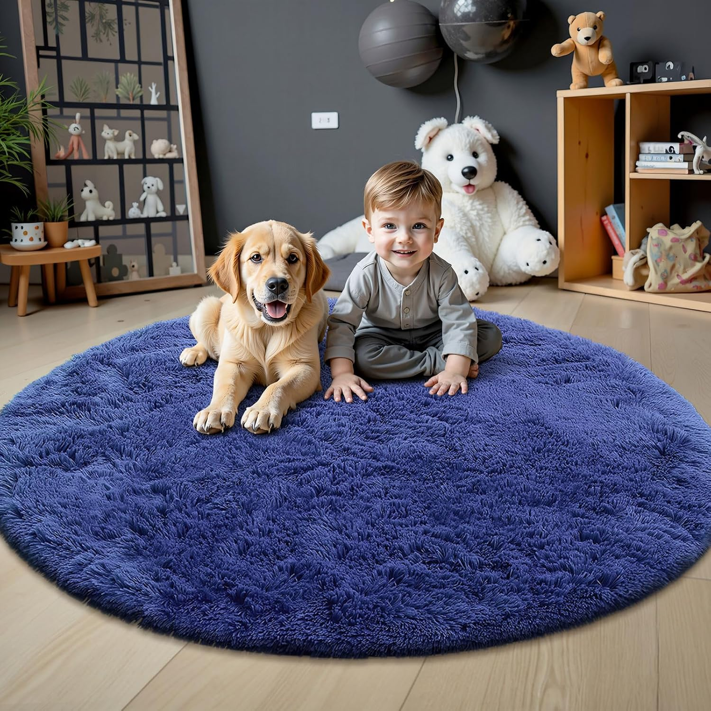 Buganda Fluffy Area Rugs