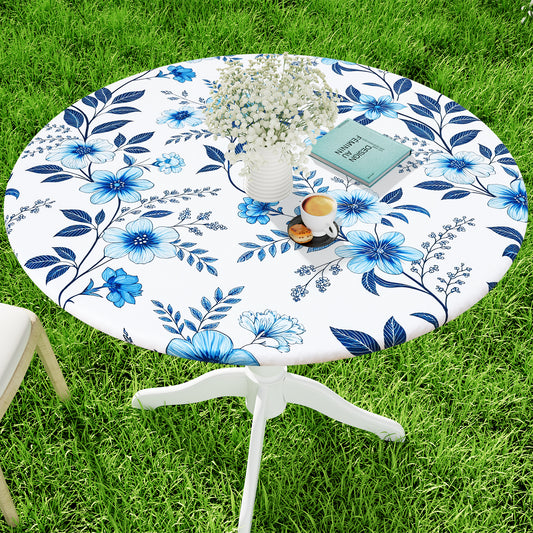 decorUhome Round Spandex Fitted Tablecloth