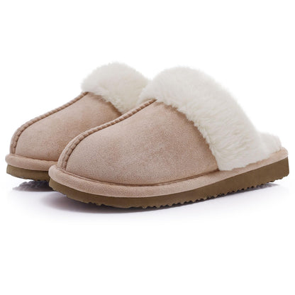 Crestar Women's Fuzzy Slippers with Memory Foam, Winter Warm Slip on House Shoes Indoor and Outdoor,