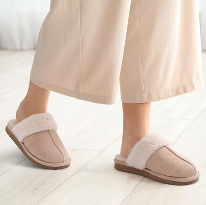Crestar Women's Fuzzy Slippers with Memory Foam, Winter Warm Slip on House Shoes Indoor and Outdoor,