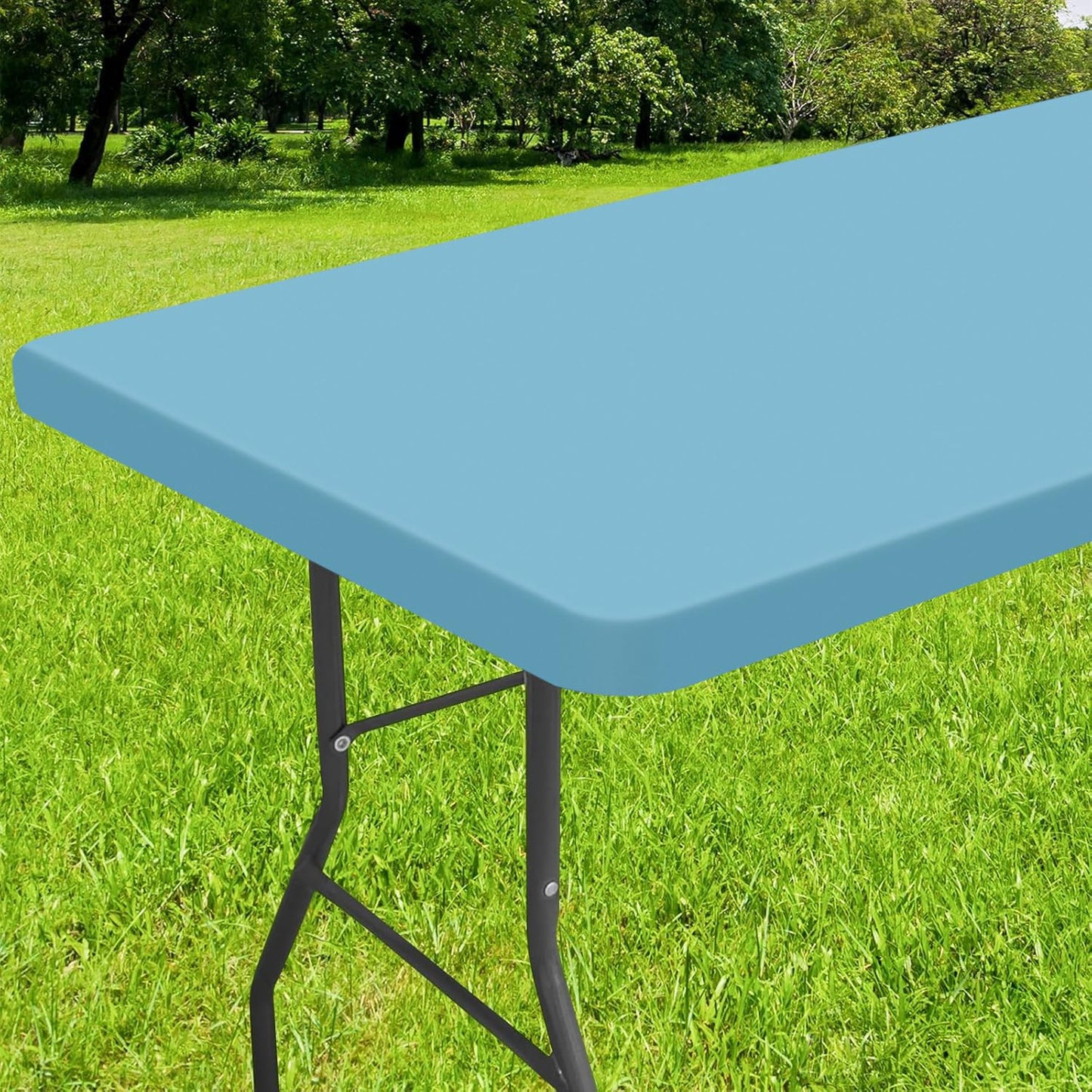 decorUhome Waterproof Vinyl Fitted Table Cloth For Rectangle Tablecloth