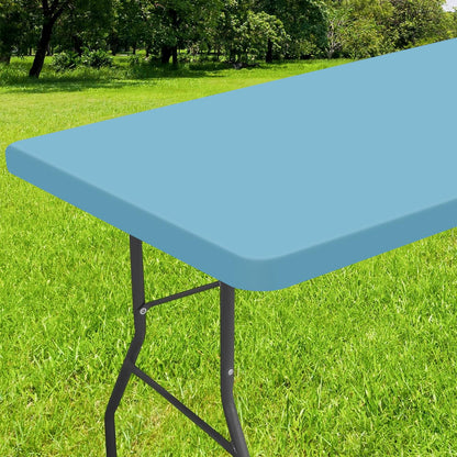 decorUhome Waterproof Vinyl Fitted Table Cloth For Rectangle Tablecloth