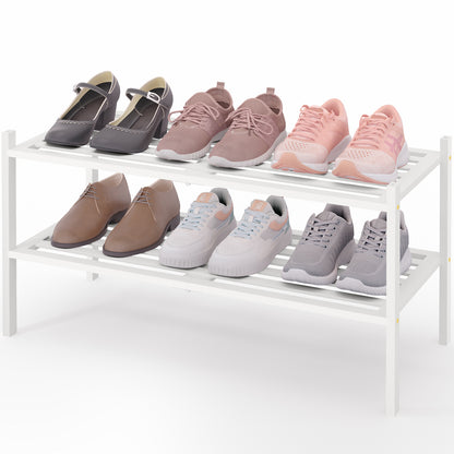 Smiry Stackable Bamboo Shoe Rack