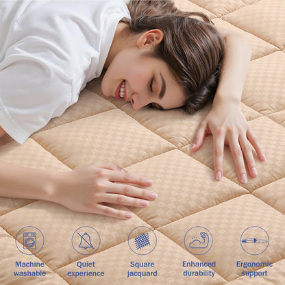 decorUhome Quilted Fitted Queen Mattress Pad