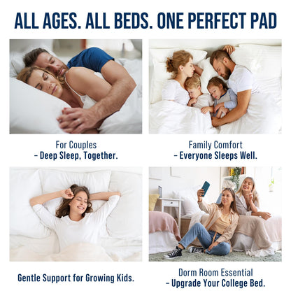 decorUhome Quilted Fitted Queen Mattress Pad