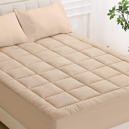 decorUhome Quilted Fitted Queen Mattress Pad