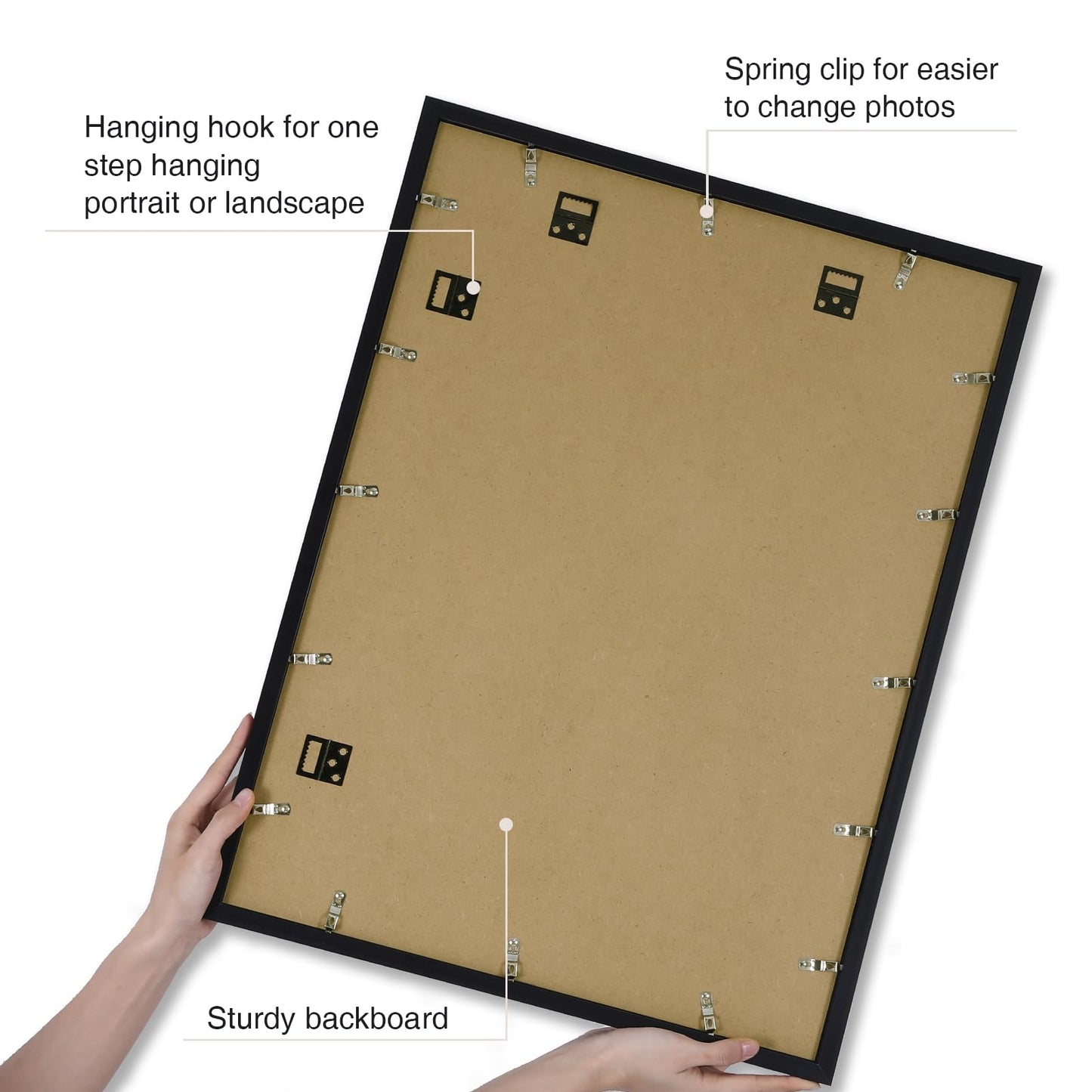 decorUhome 18x24 Picture Frame with Plexiglass