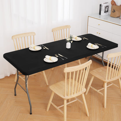 decorUhome Waterproof Vinyl Fitted Table Cloth For Rectangle Tablecloth