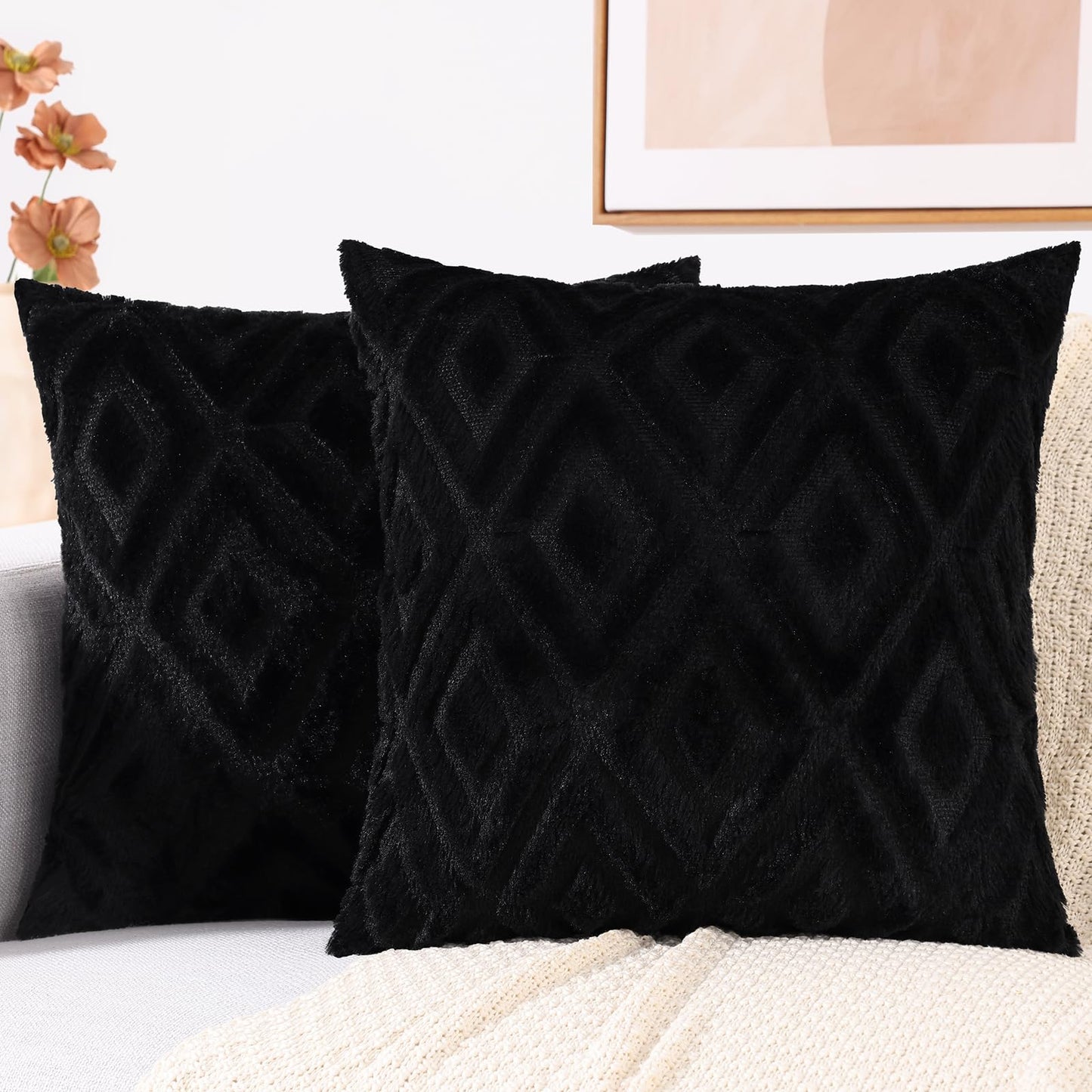 decorUhome Set of 2 Decorative Throw Pillow Covers
