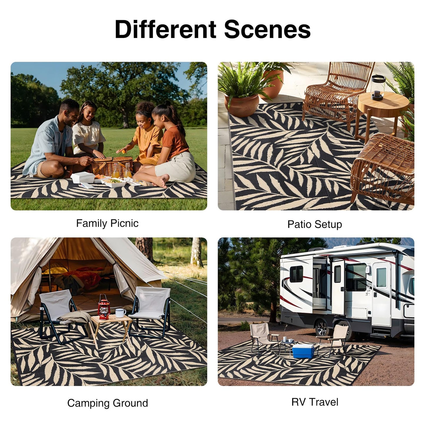 Smiry Leafty Outdoor Rugs