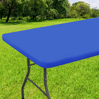 decorUhome Waterproof Vinyl Fitted Table Cloth For Rectangle Tablecloth