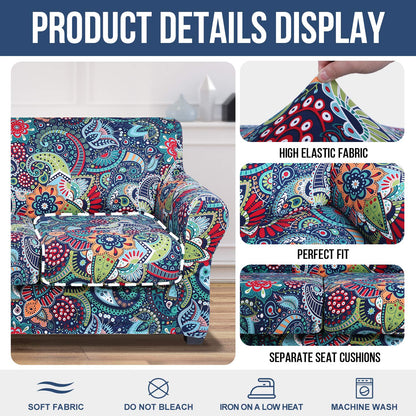 Smiry Couch Chair Cover with Separate Cushion Cover