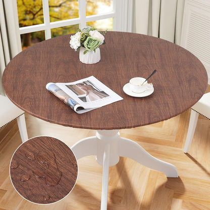 decorUhome Round Waterproof Fitted Tablecloth