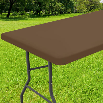 decorUhome Waterproof Vinyl Fitted Table Cloth For Rectangle Tablecloth