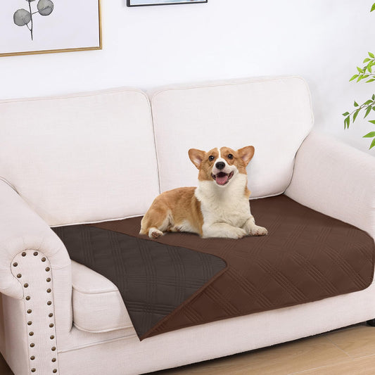 decorUhome Waterproof Sofa Cover for pets, Reversible Couch Cover for dogs