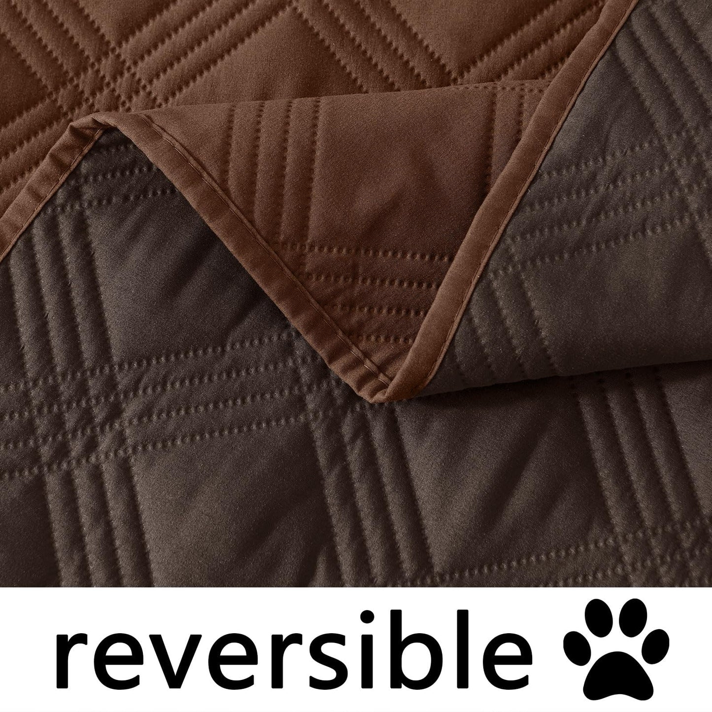 decorUhome Waterproof Sofa Cover for pets, Reversible Couch Cover for dogs