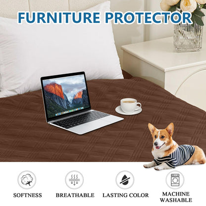 decorUhome Waterproof Sofa Cover for pets, Reversible Couch Cover for dogs