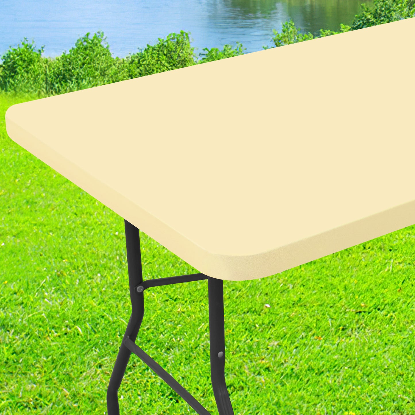 decorUhome Round Stretch Spandex Tablecloth