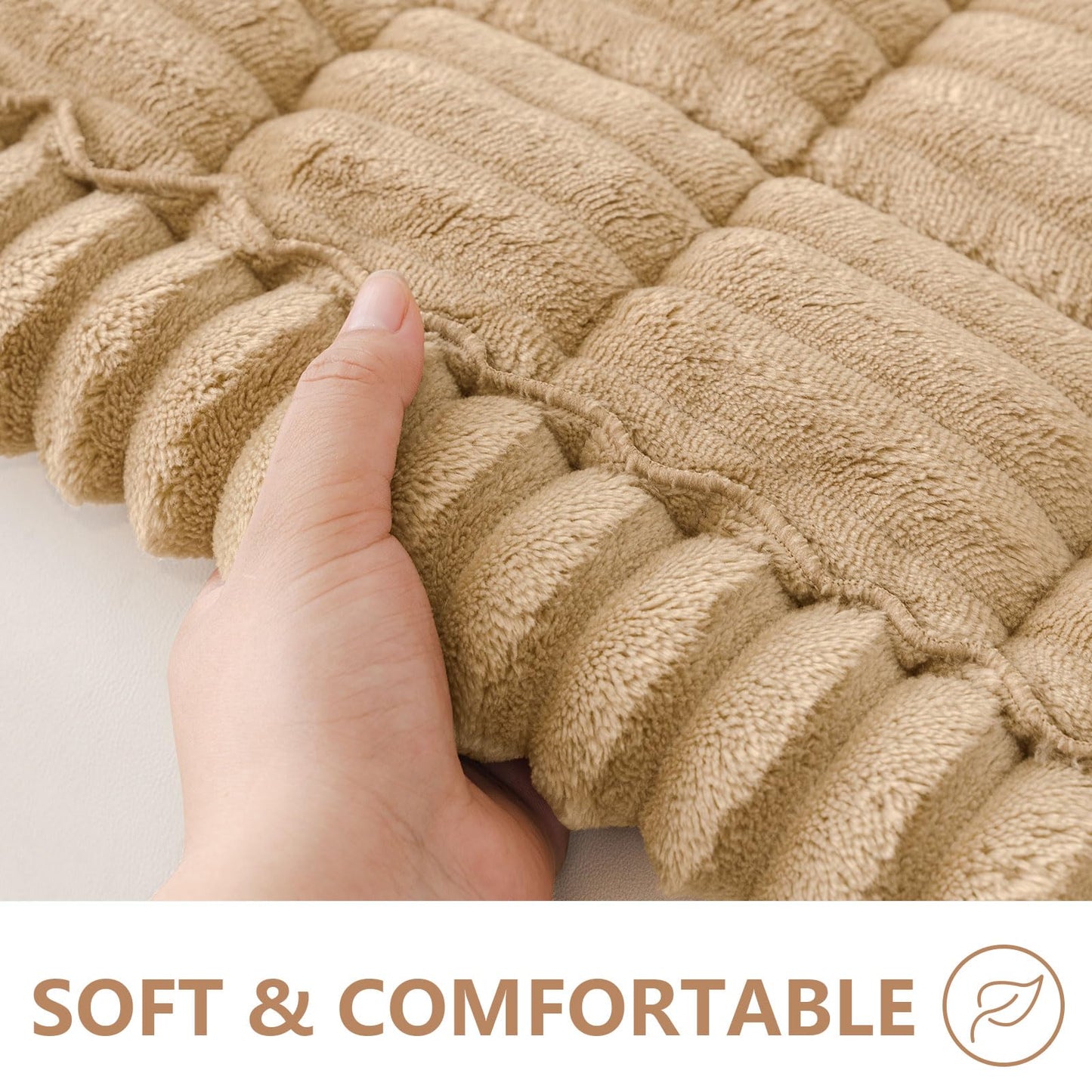 decorUhome Couch Covers for 3 Cushion Couch Sofa
