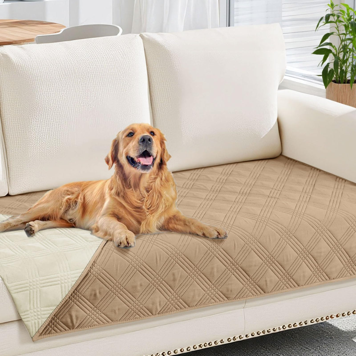 Smile Bee Waterproof Sofa Cover for Dogs Pets