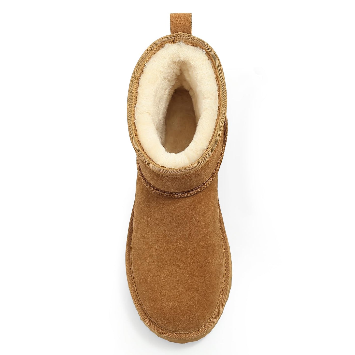 Litfun Suede Boots for Women Winter Ankle Booties Slippers House Shoes