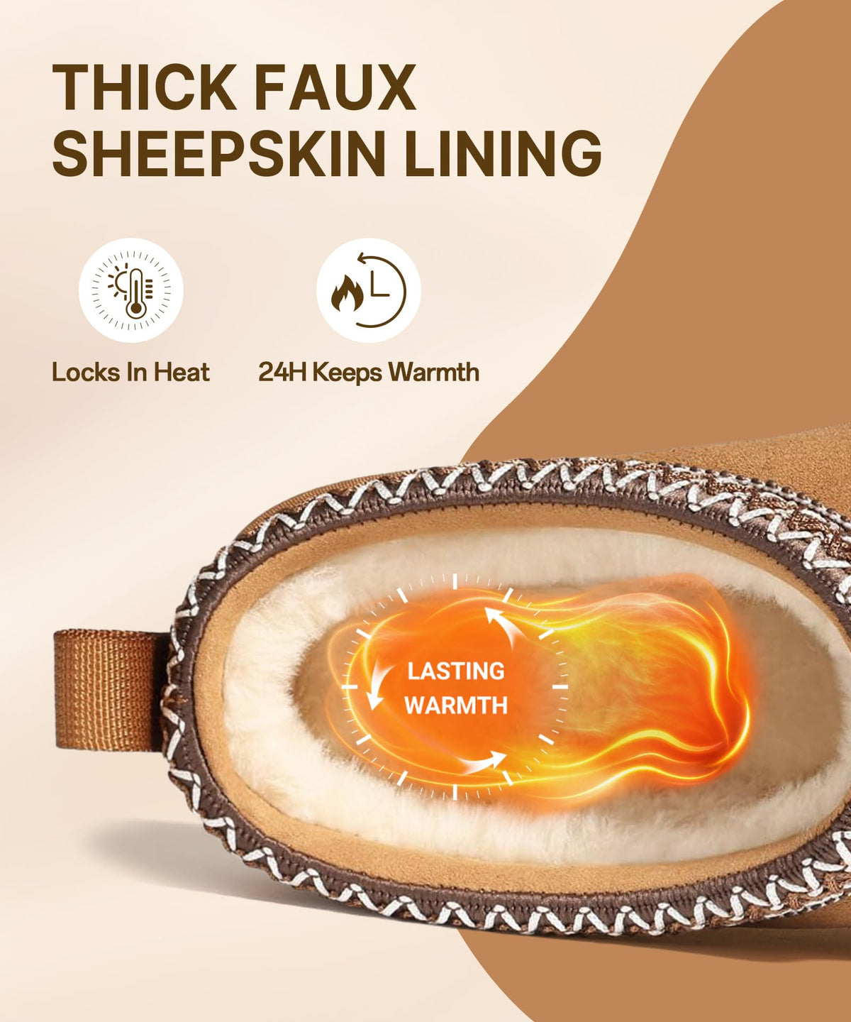 bebealy Genuine Suede Fuzzy Slippers for Women Winter Warm House Shoes