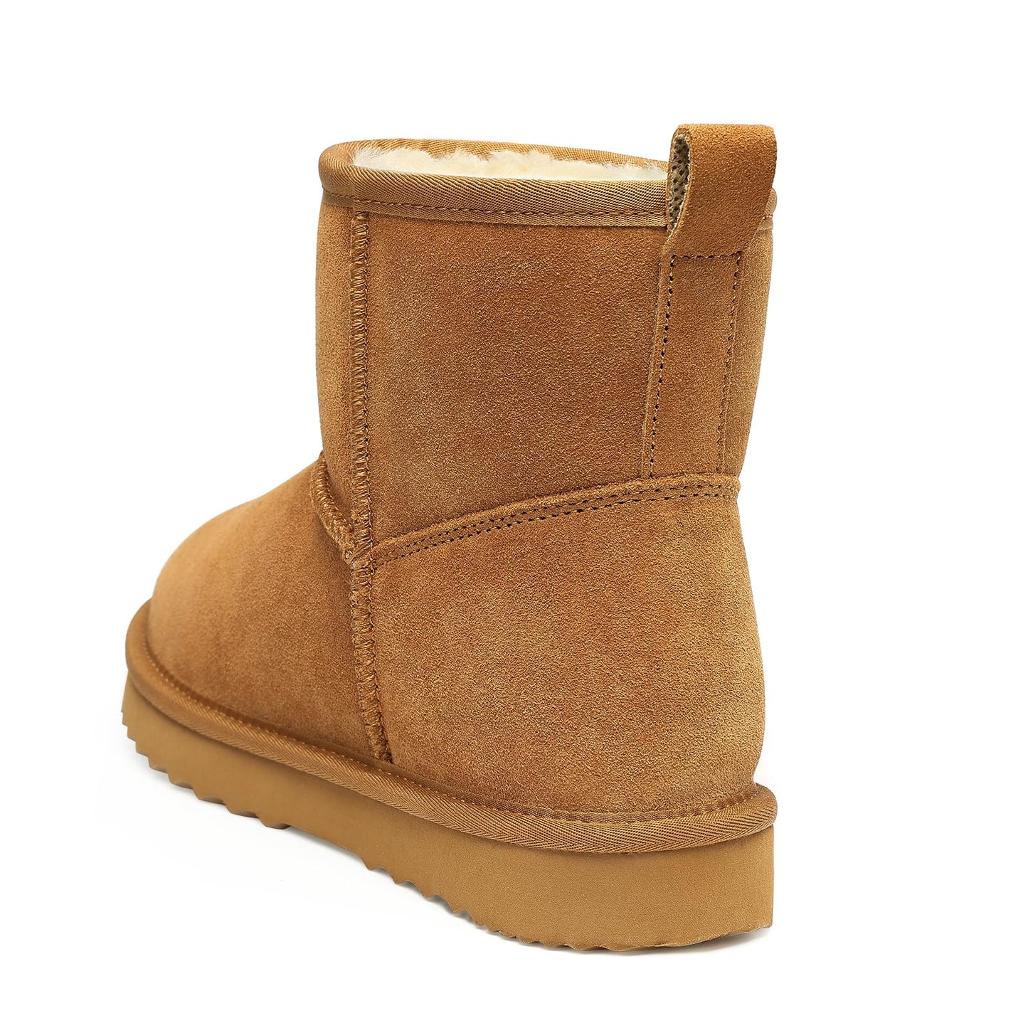 Litfun Suede Boots for Women Winter Ankle Booties Slippers House Shoes
