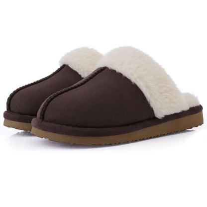 Crestar Women's Fuzzy Slippers with Memory Foam, Winter Warm Slip on House Shoes Indoor and Outdoor,