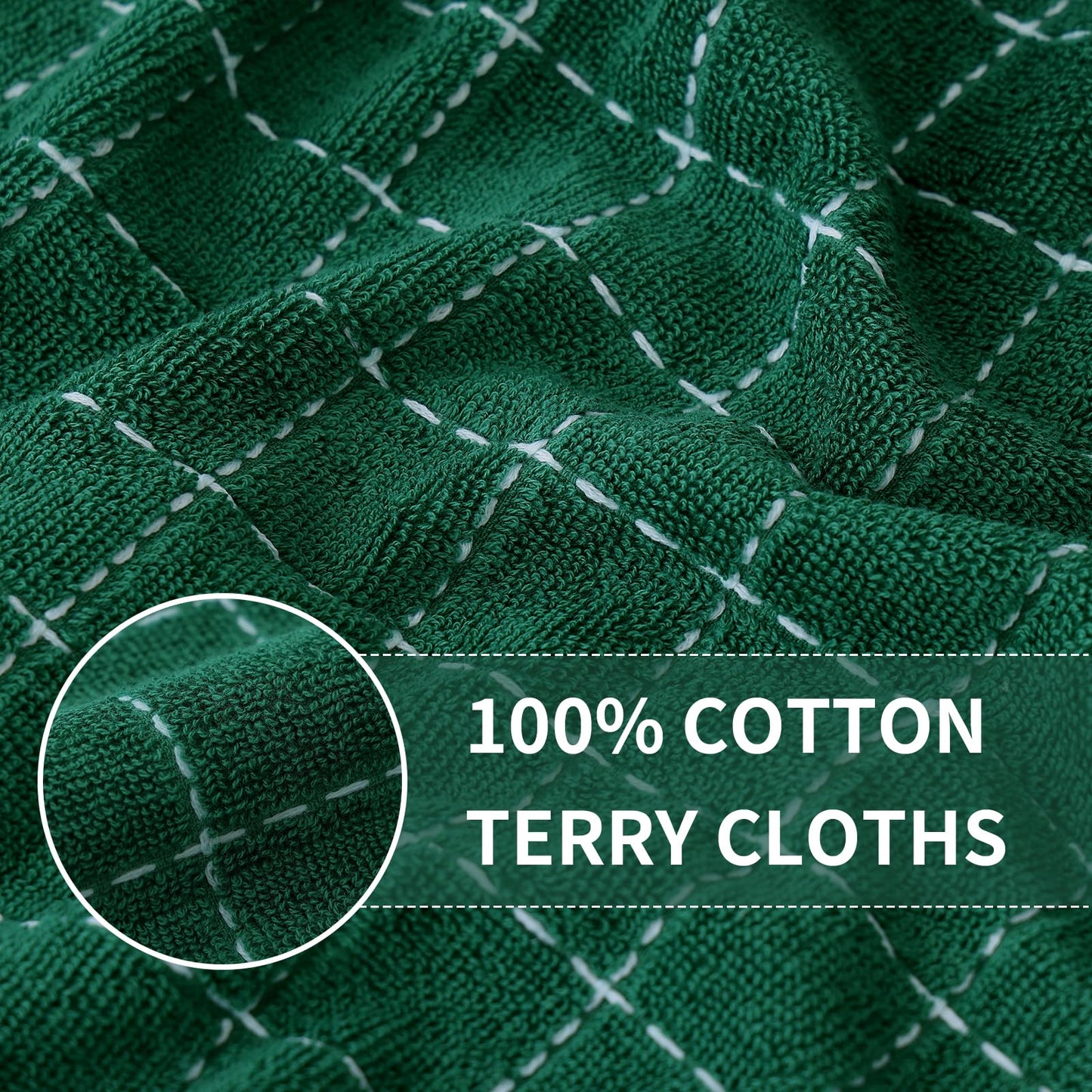 decorUhome 100% Cotton Terry Kitchen Towels