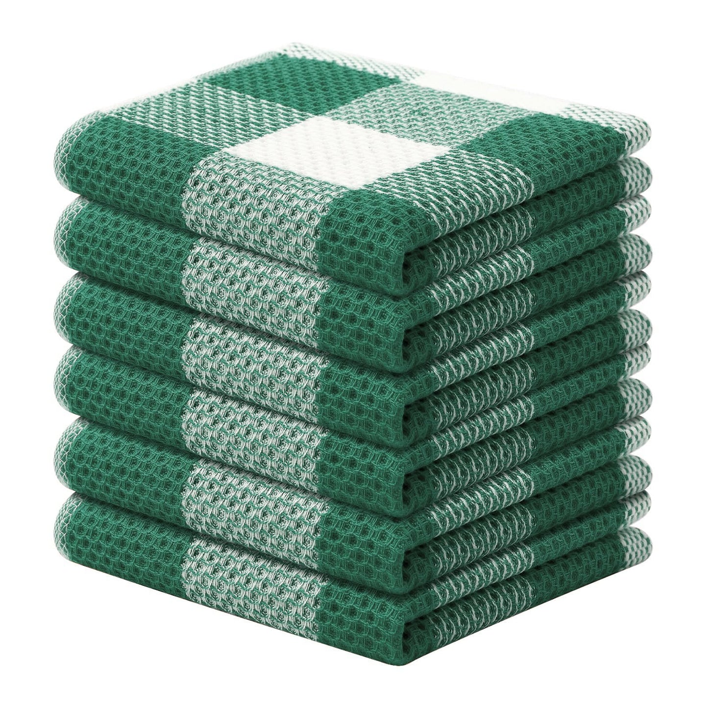 decorUhome 100% Cotton Waffle Weave Kitchen Towels