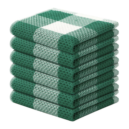 decorUhome 100% Cotton Waffle Weave Kitchen Towels