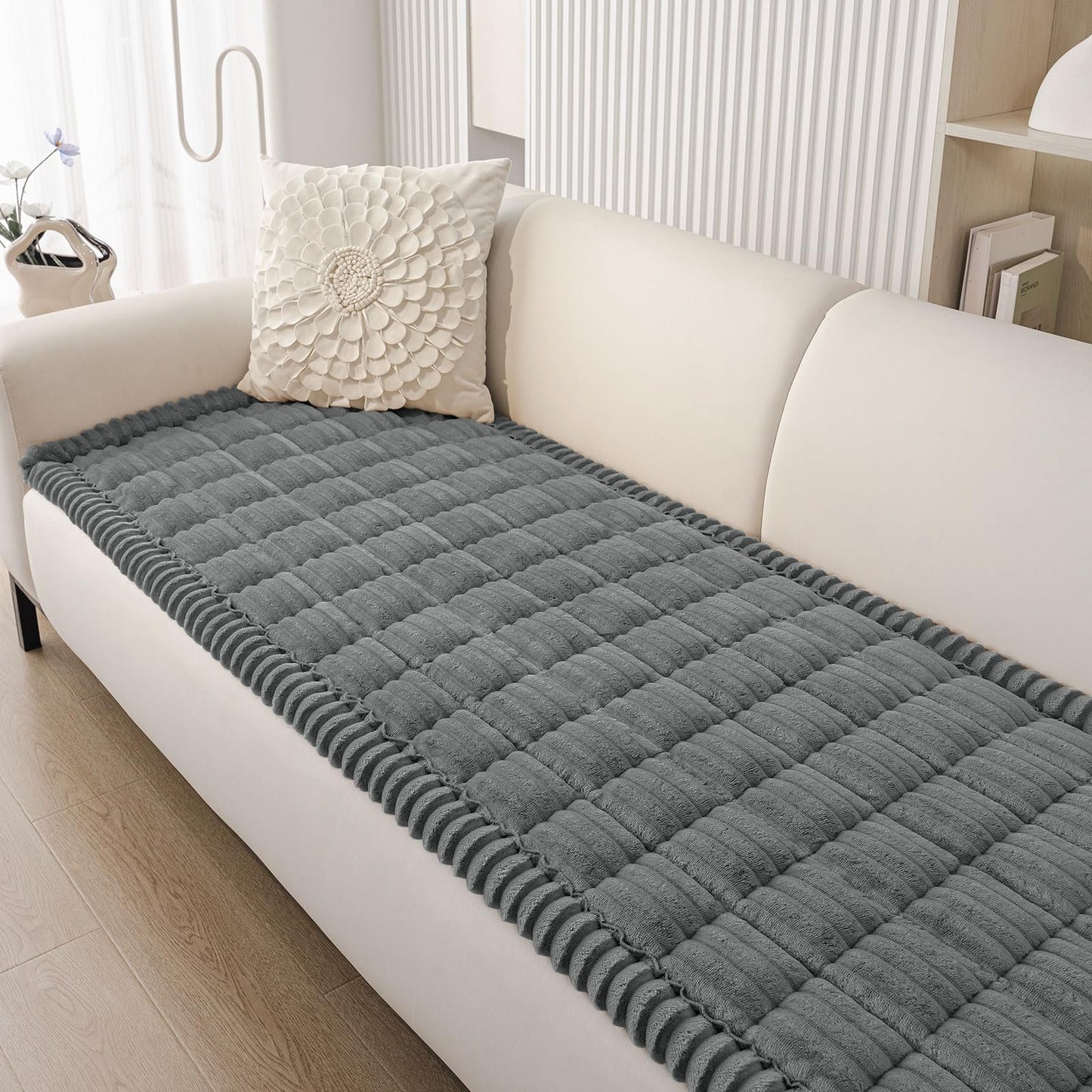 decorUhome Couch Covers for 3 Cushion Couch Sofa