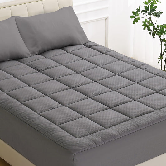 decorUhome Quilted Fitted Queen Mattress Pad