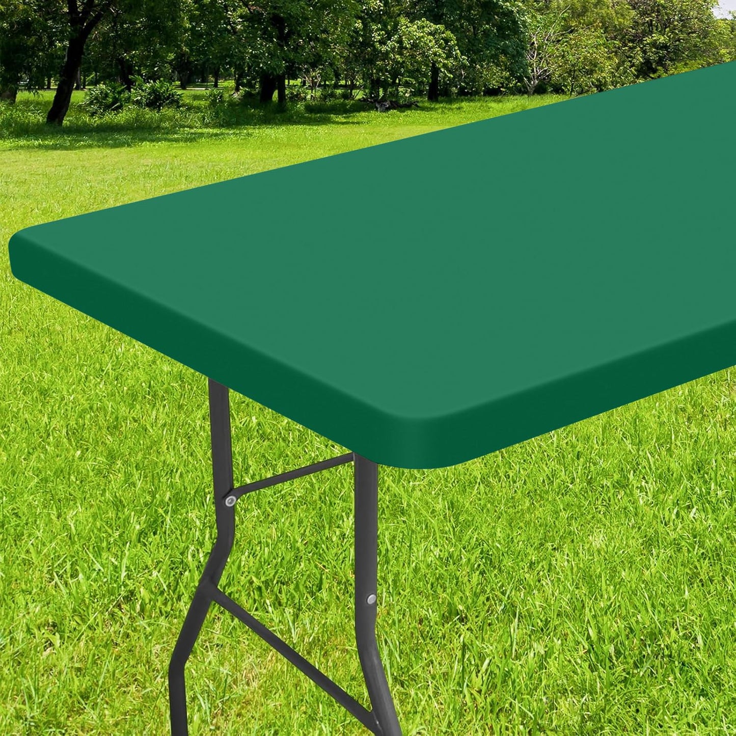 decorUhome Waterproof Vinyl Fitted Table Cloth For Rectangle Tablecloth