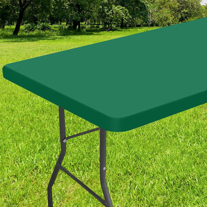 decorUhome Waterproof Vinyl Fitted Table Cloth For Rectangle Tablecloth