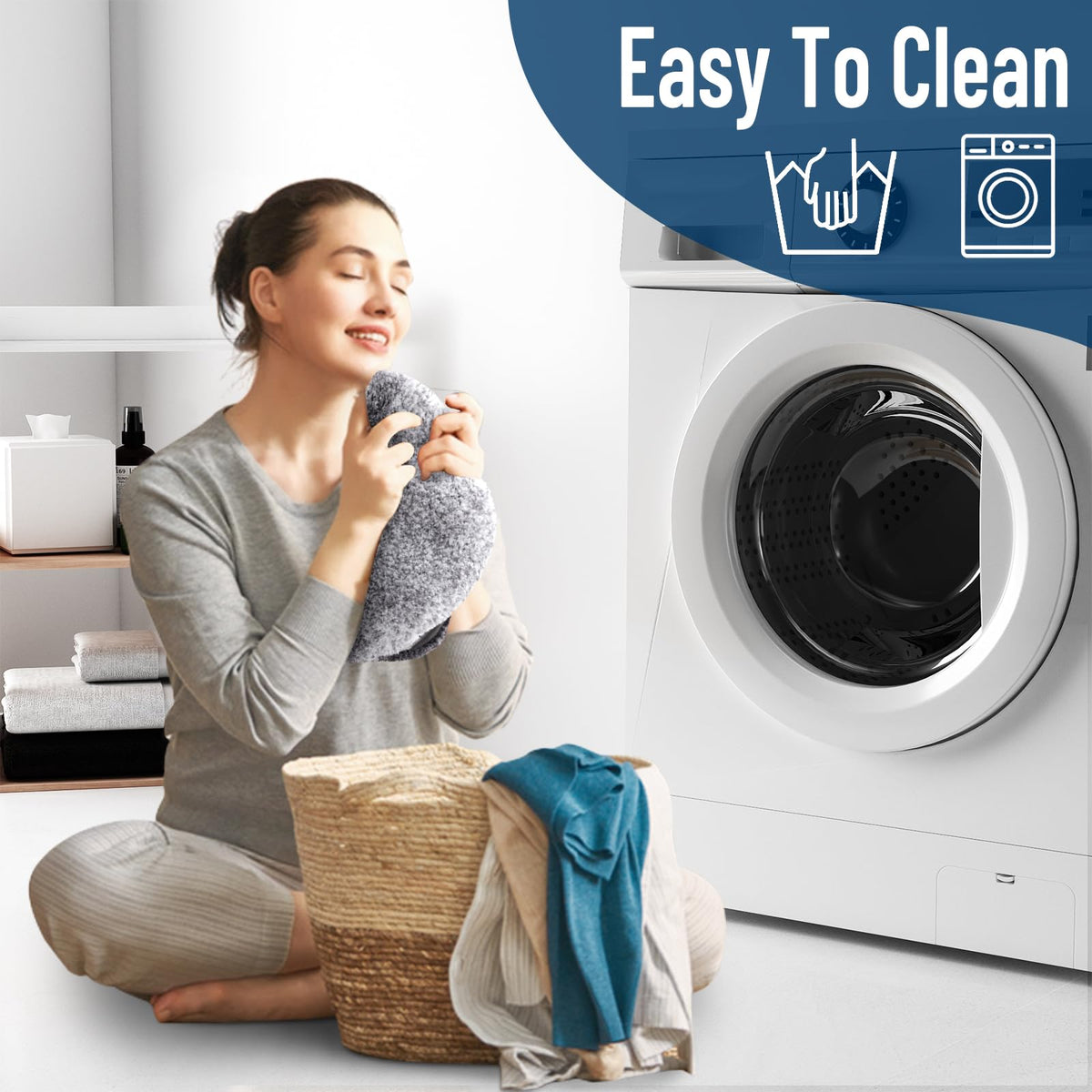 Buganda Soft Microfiber Toilet Lid Cover